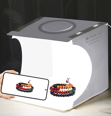 LumiCube Mini foto studio s LED osvětlením a šesti pozadími pro stolní focení | Lersk
