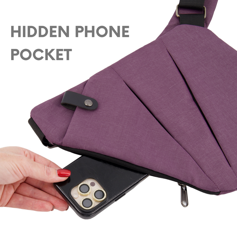 Anti Theft Crossbody Bag For Travelers With Hidden Zippers And Lightweight | Lersk