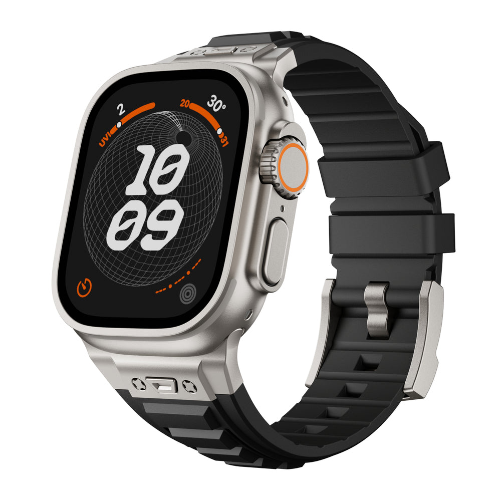 TacFlex | Meget elastisk taktisk silikonerem til Apple Watch | Lersk