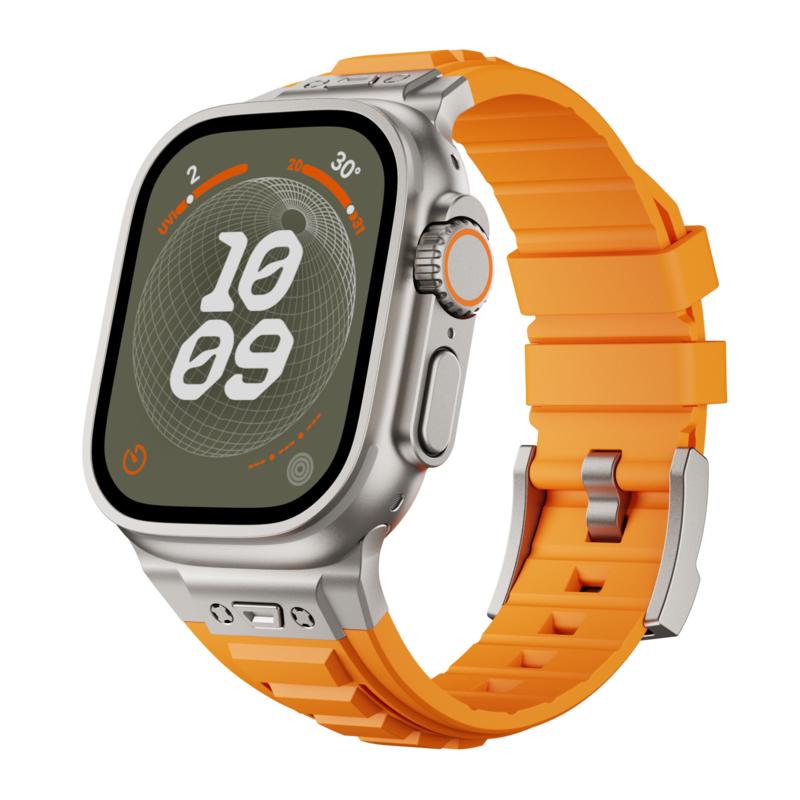 TacFlex | Meget elastisk taktisk silikonerem til Apple Watch | Lersk