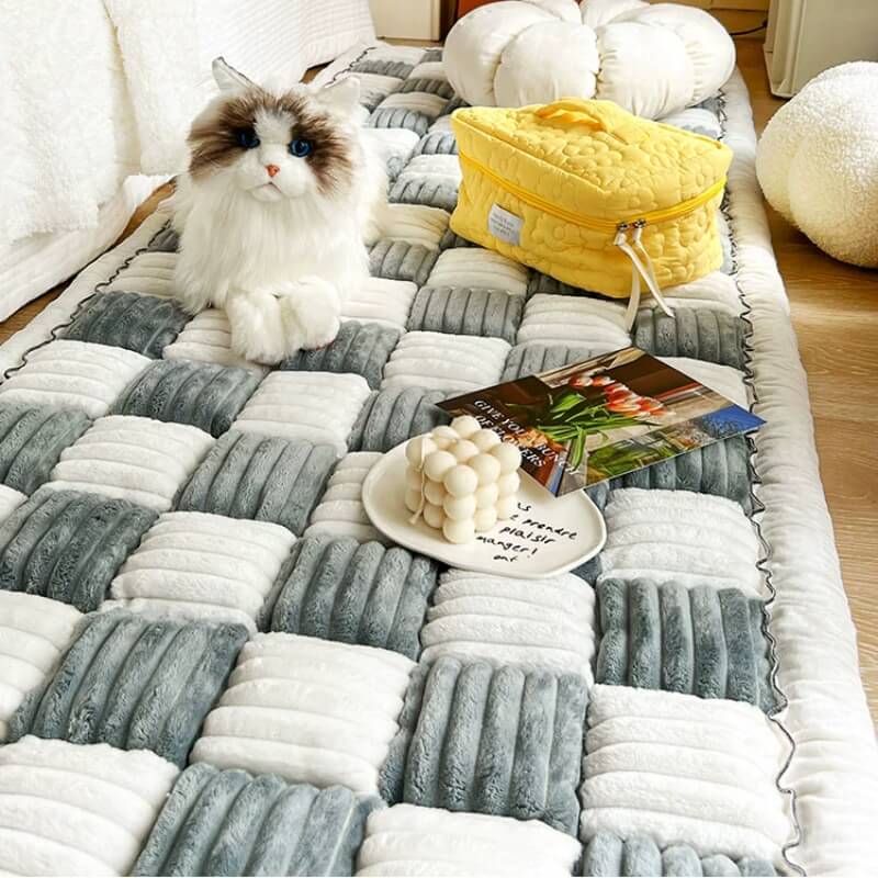 Waschbare Chenille-Haustiermatte für gemütliche Spielzeiten und Tierhalter | Lersk