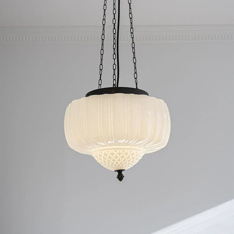 Nowoczesna biała minimalistyczna lampa wisząca | Lersk