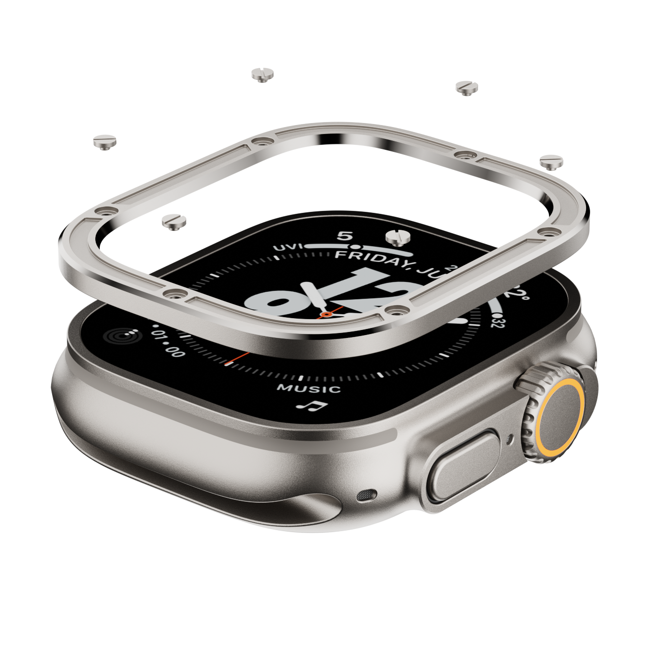 Altara | Anel de Proteção em Aço para Pinos do Apple Watch Ultra | Lersk
