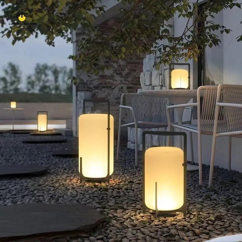Lumières de terrasse Luma en acier inoxydable et verre étanches | Lersk