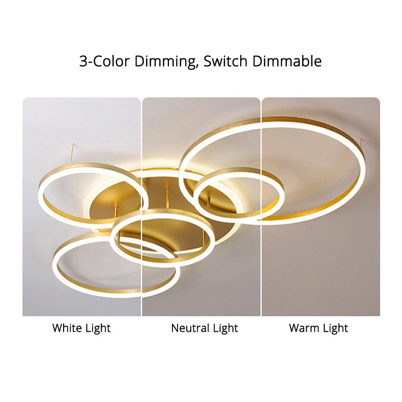LunaRing LED-Deckenleuchte mit sanftem, beruhigendem Umgebungslicht | Lersk
