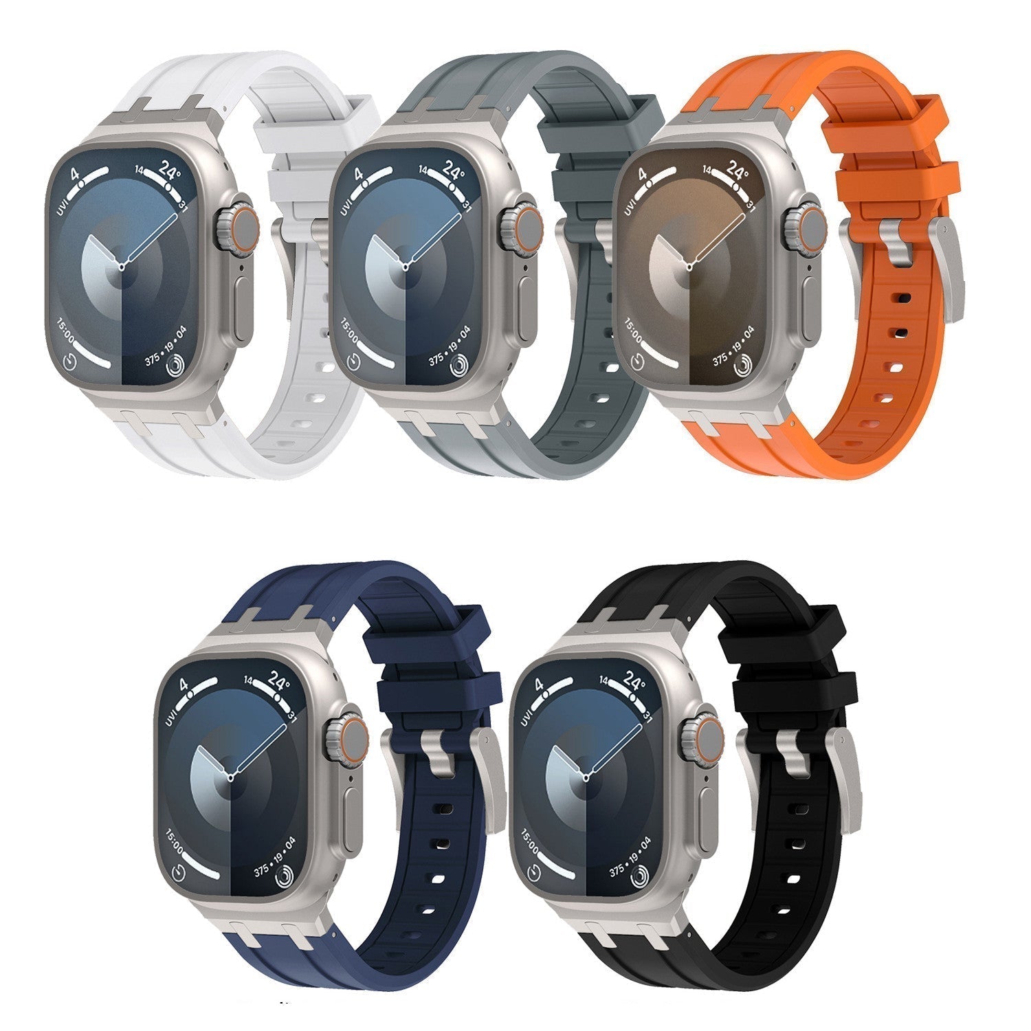 Nexal Silicone Band With Metal Head For Apple Watch | Lersk