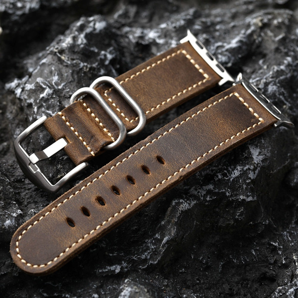 Cinturino in pelle artigianale vintage Cavelle per Apple Watch | Lersk