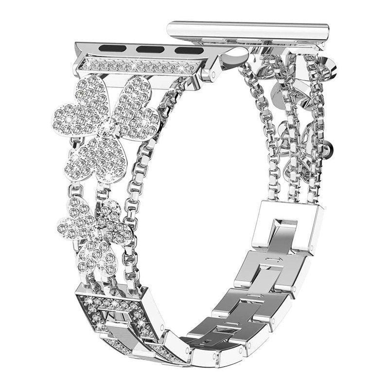 Náramek Liora Floral Sparkling Diamond Link pro Apple Watch | Lersk
