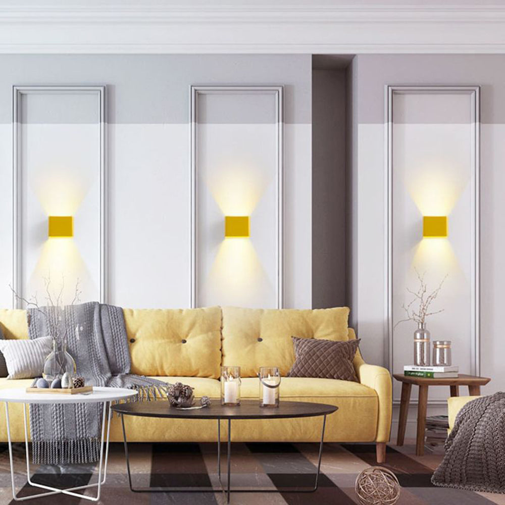 Lampada da parete quadrata moderna Orr per camera da letto Illuminazione elegante | Lersk