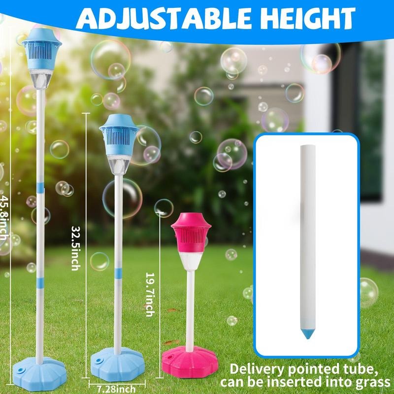 BubbleFun Automatischer Seifenblasenmacher für Kinder, Magisches Seifenspiel, 20.000 Blasen pro Minute, Höhenverstellbar, Tragbar | Lersk