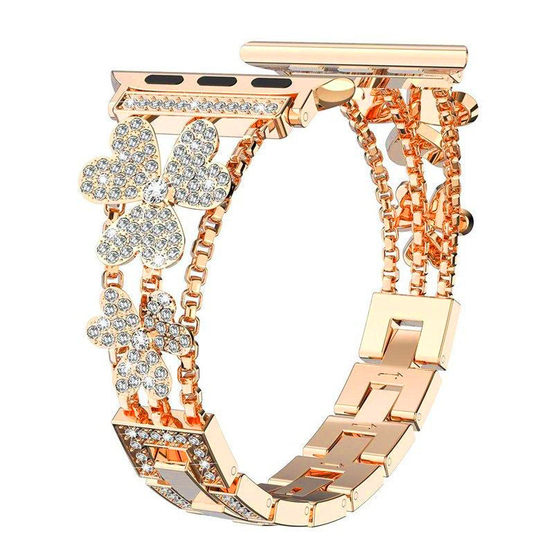 Náramek Liora Floral Sparkling Diamond Link pro Apple Watch | Lersk