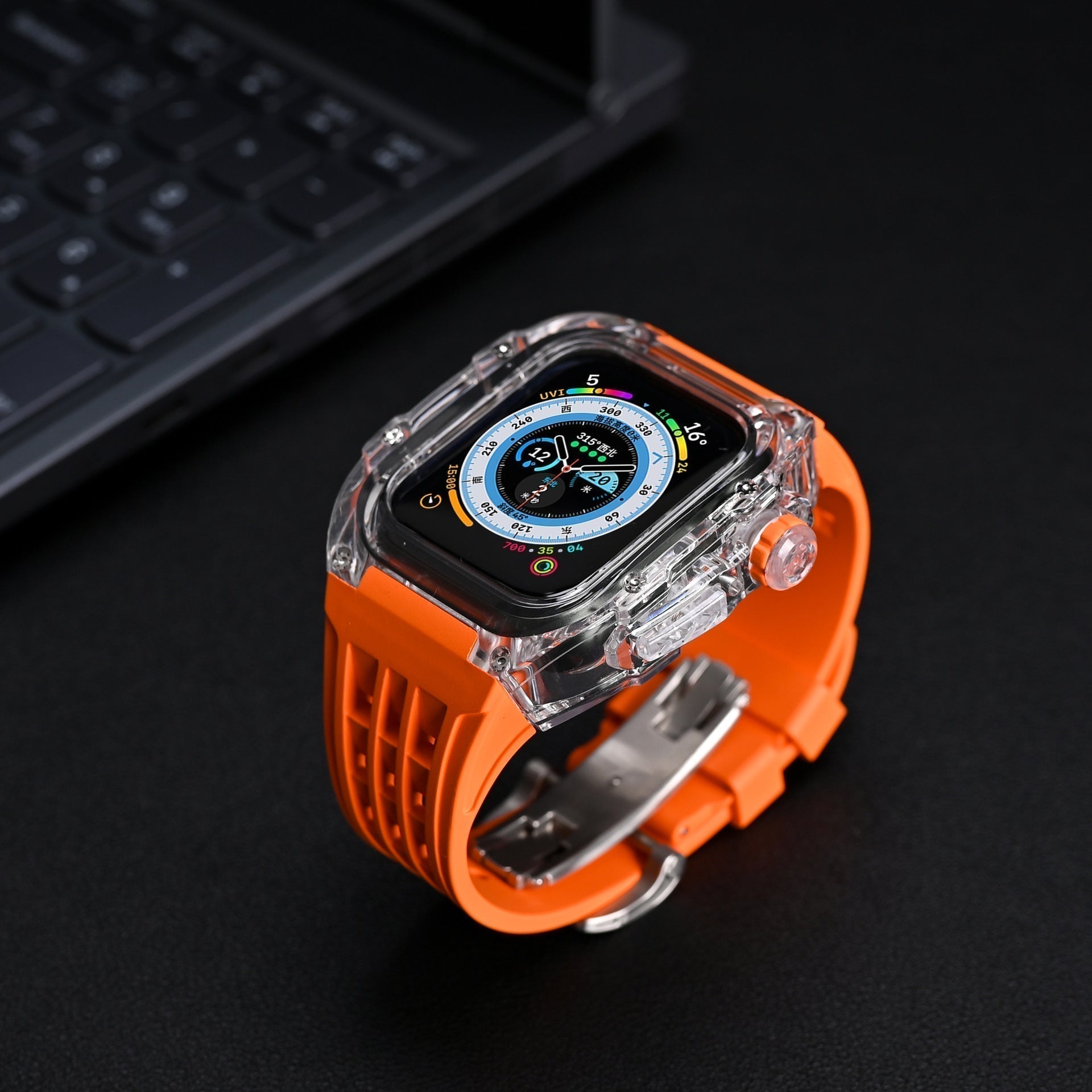 GlacierGuard-etui og fluorrubberrem-sæt til Apple Watch | Lersk