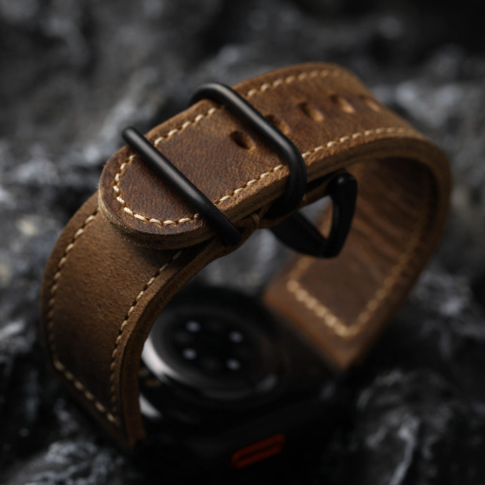 Cinturino in pelle artigianale vintage Cavelle per Apple Watch | Lersk