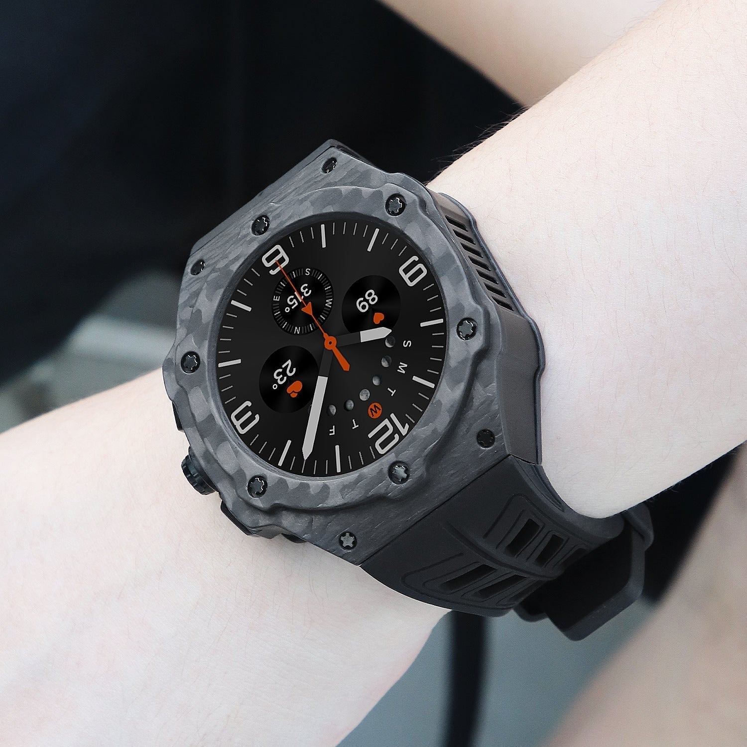 Carbon Fiber Case and Band Kit Compatible With Samsung Galaxy Watch 7 Ultra 47mm | Lersk