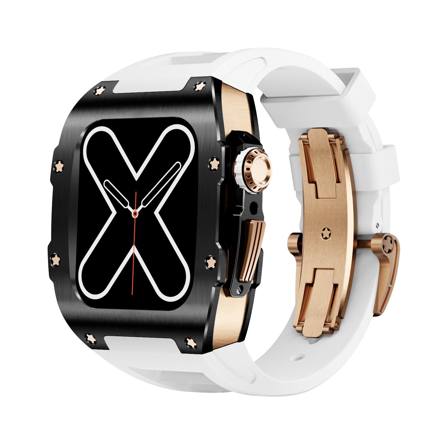 Vastro 9009-serien sort og guld etui til Apple Watch | Lersk