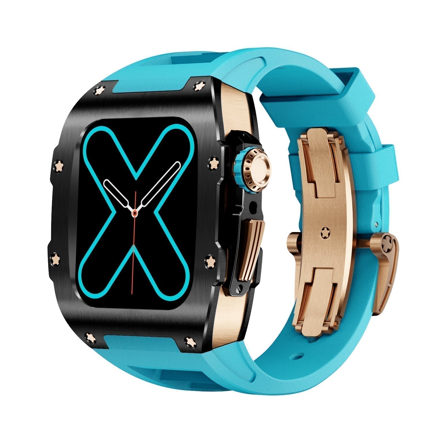 Vastro 9009-serien sort og guld etui til Apple Watch | Lersk