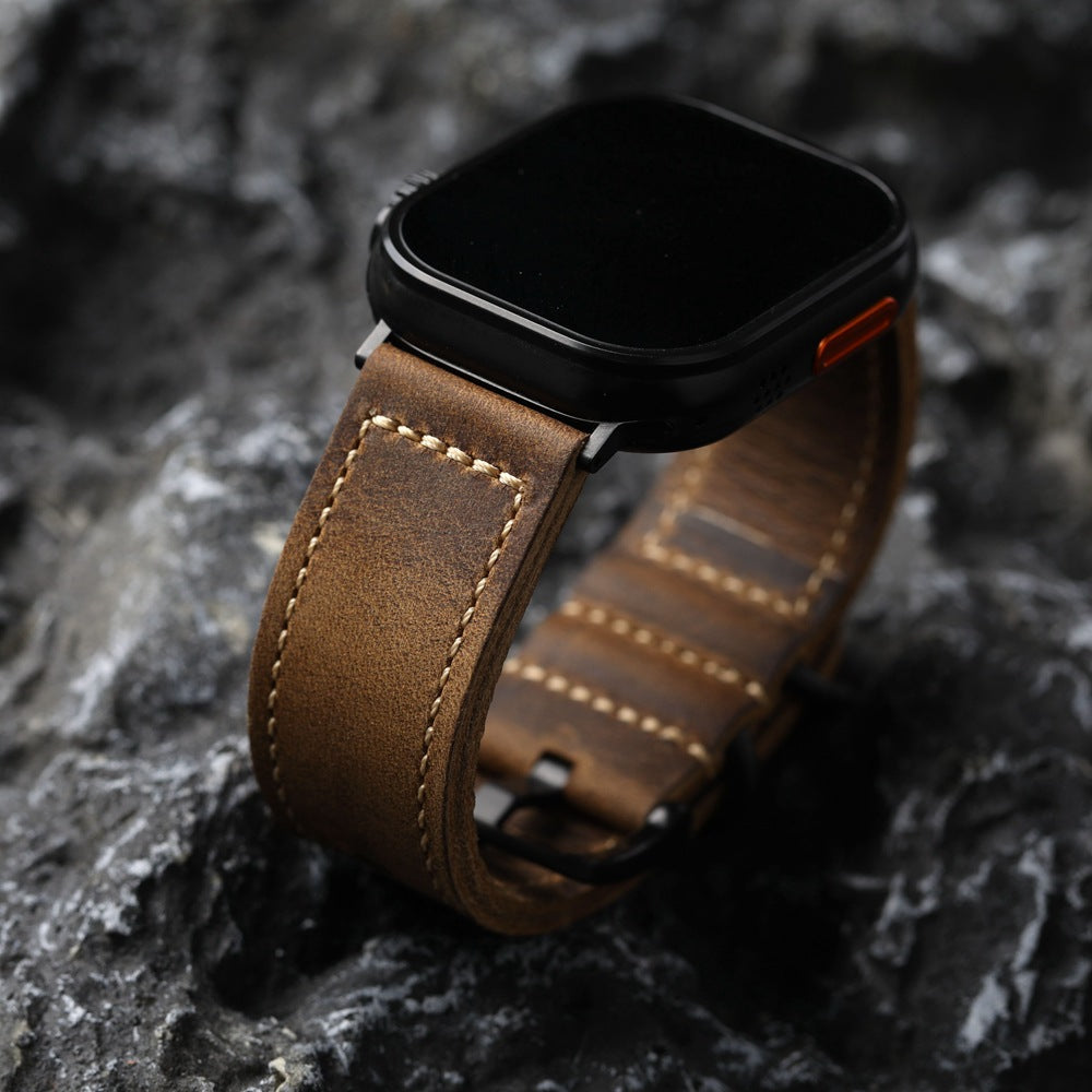 Cinturino in pelle artigianale vintage Cavelle per Apple Watch | Lersk