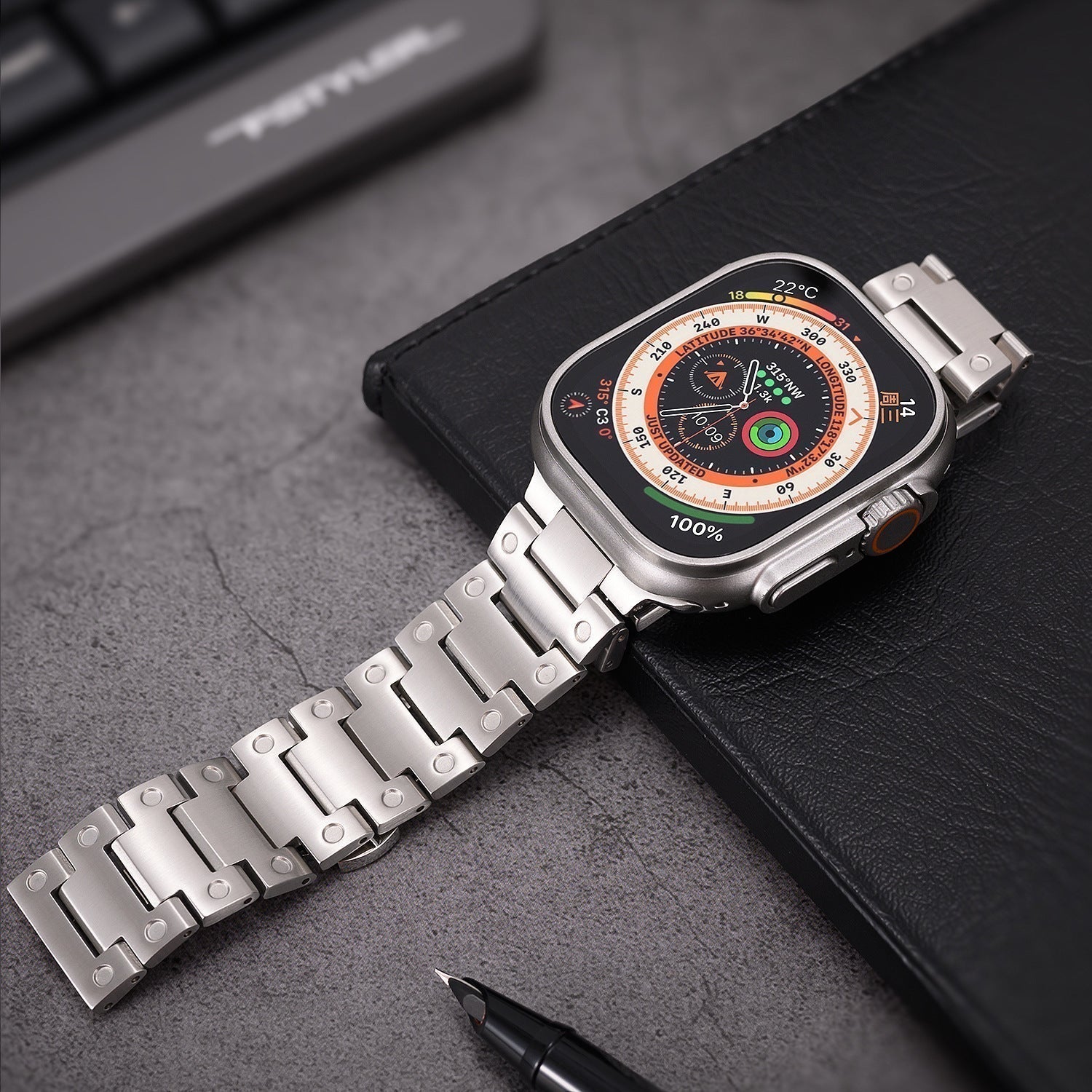 Kirrea rustfrit stål rem til Apple Watch | Lersk