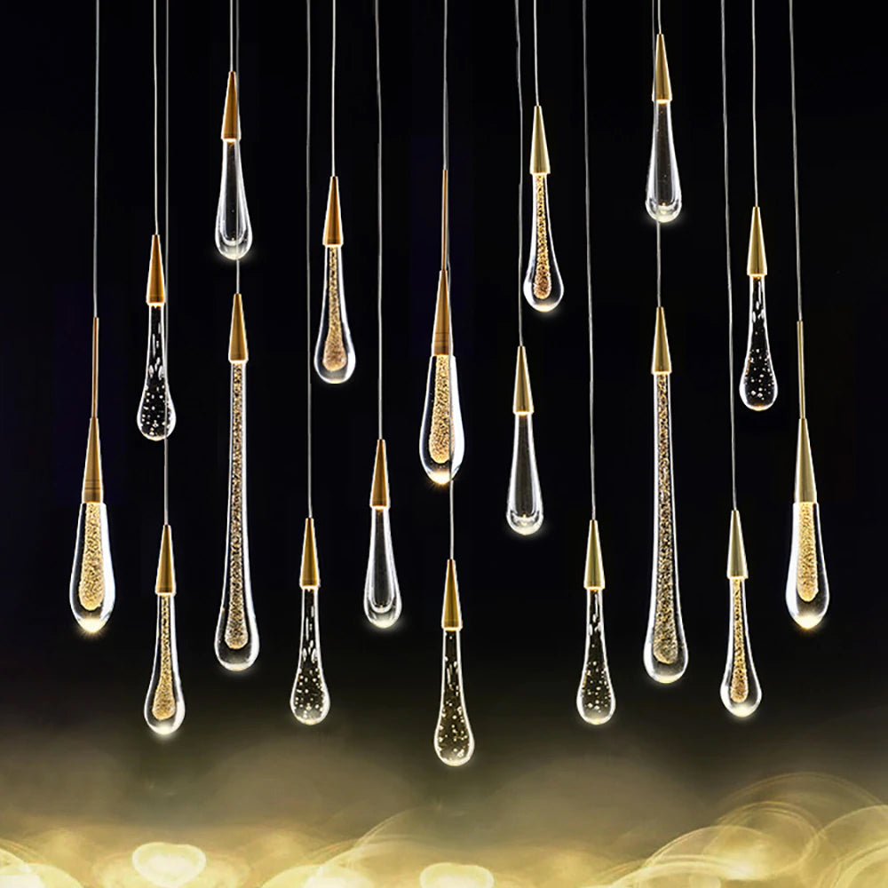 Vanndråpe Droplet Pendant Light LED Glow For Cozy Bedroom | Lersk