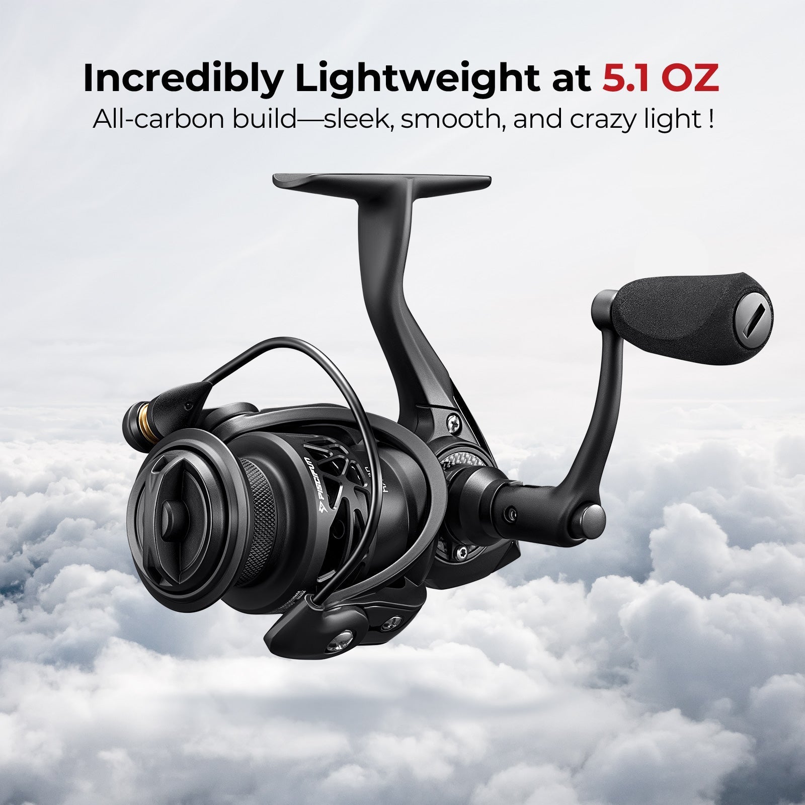 Kołowrotek spinningowy Piscifun Carbon X rozmiar 500 1000 do wędkowania podlodowego | Lersk