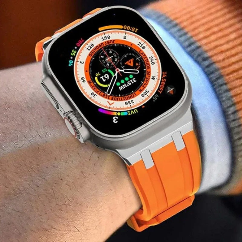 Nexal Silicone Band With Metal Head For Apple Watch | Lersk