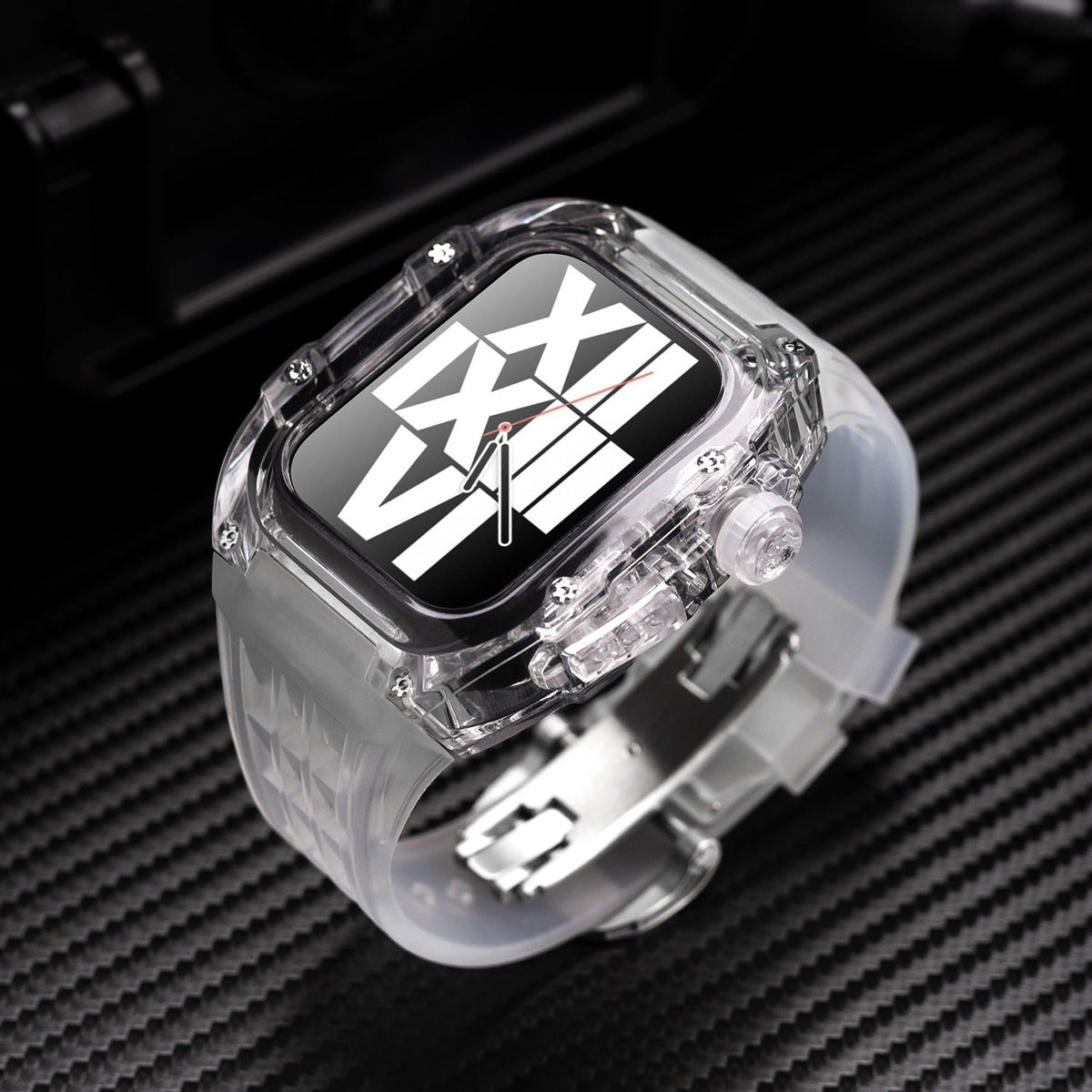 GlacierGuard Case and Fluororubber Band Kit for Apple Watch