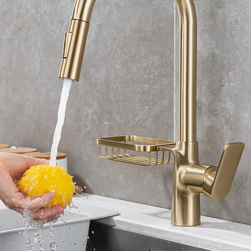 Single-Lever Kitchen Faucet With Pull-Down Sprayer, Hot And Cold | Lersk