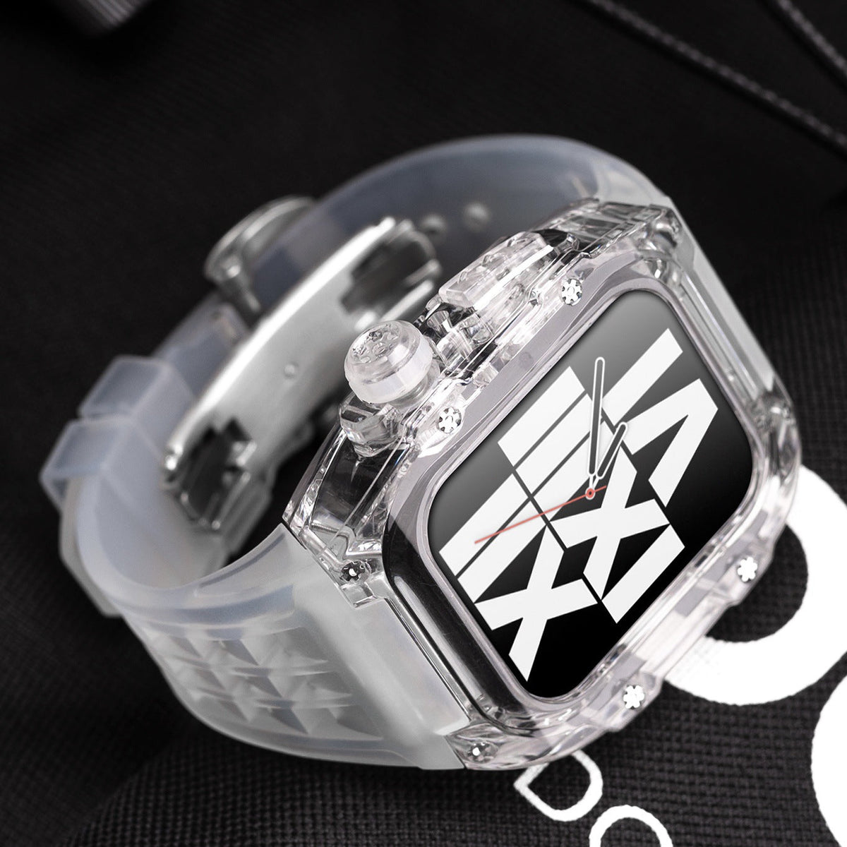 GlacierGuard Case and Fluororubber Band Kit for Apple Watch