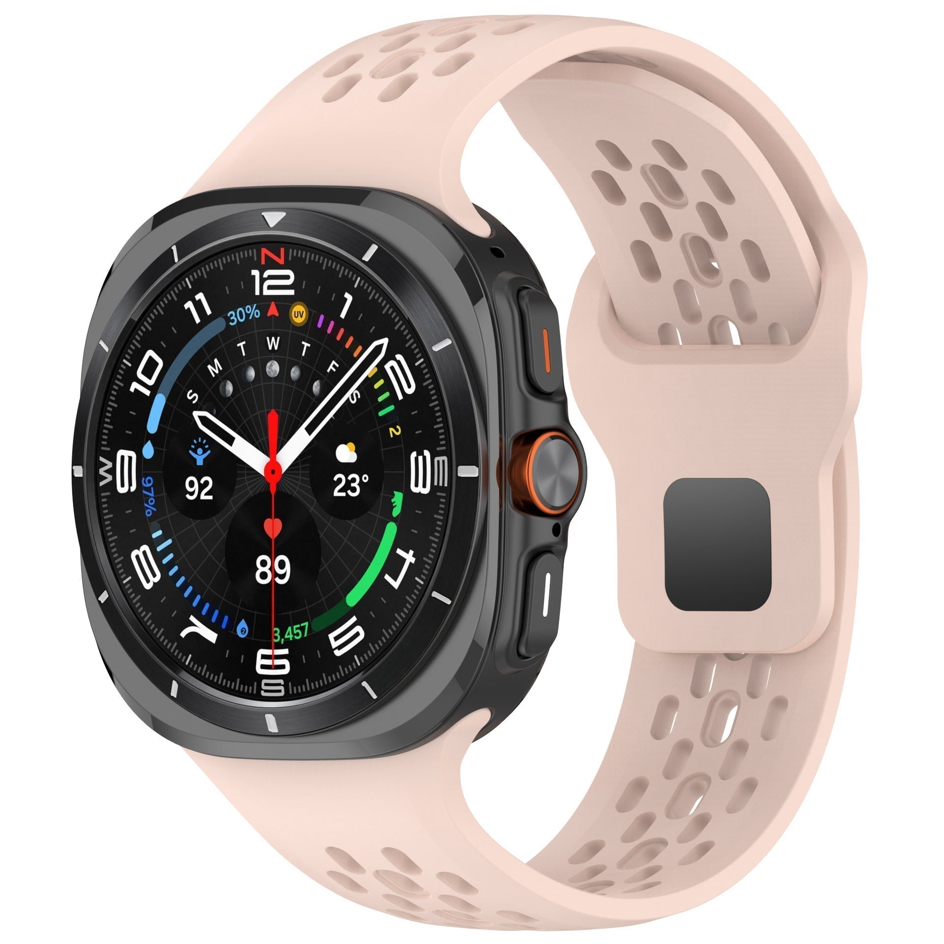 Kirrea Breathable Sports Silicone Watch Strap For 47mm Galaxy Watch 7 Ultra | Lersk