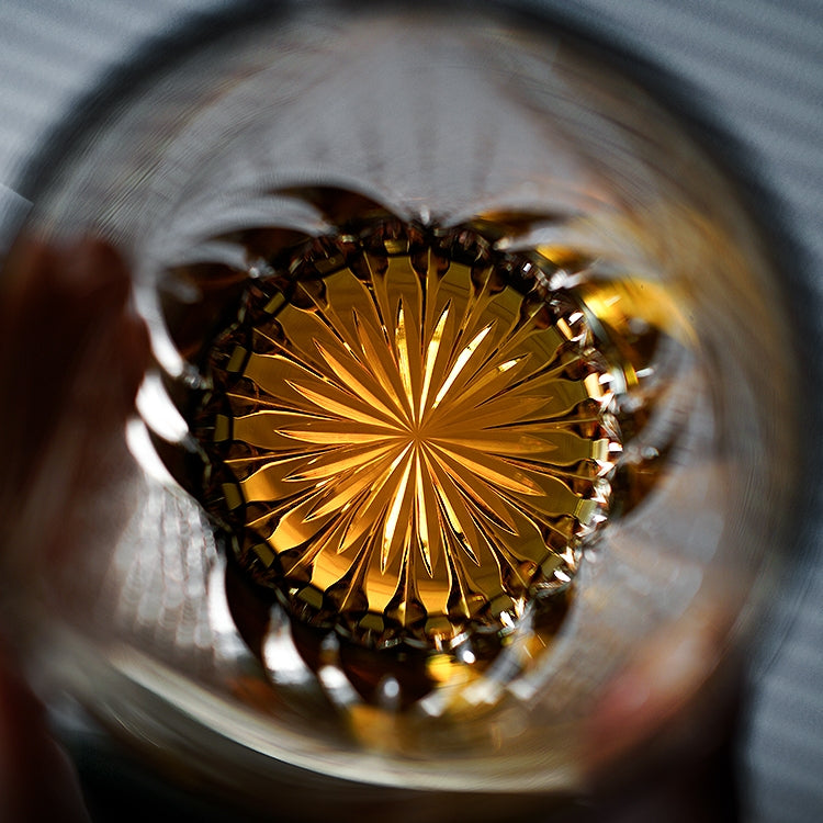 Kireno | Handcrafted Inkstone Flame Whisky Glass in Wooden Box | Lersk