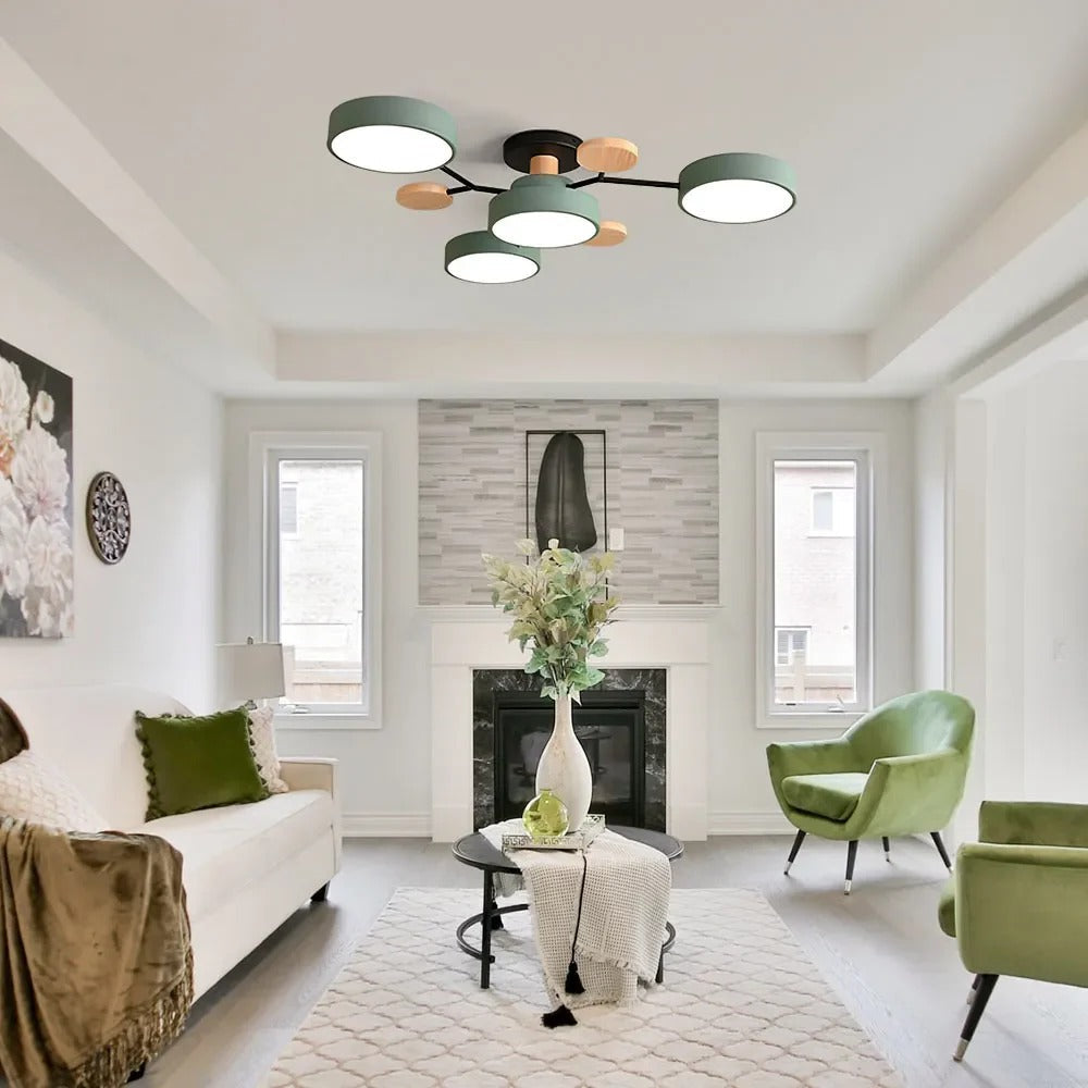 Żyrandol Marenco Round Iron LED do salonu i jadalni | Lersk
