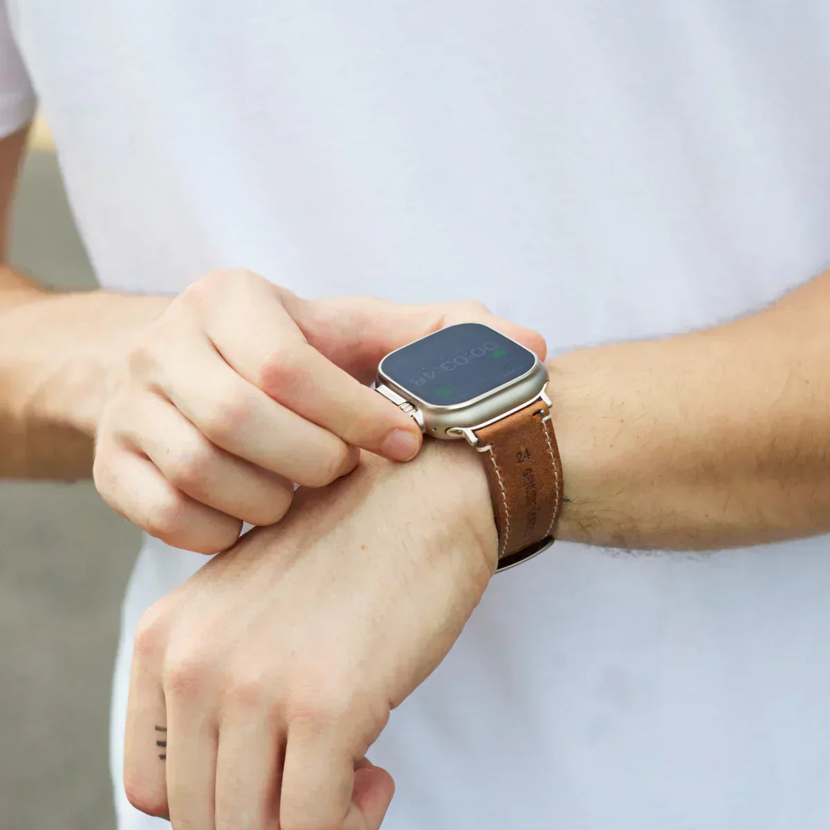Cinturino in pelle vintage di lusso Avela per Apple Watch | Lersk