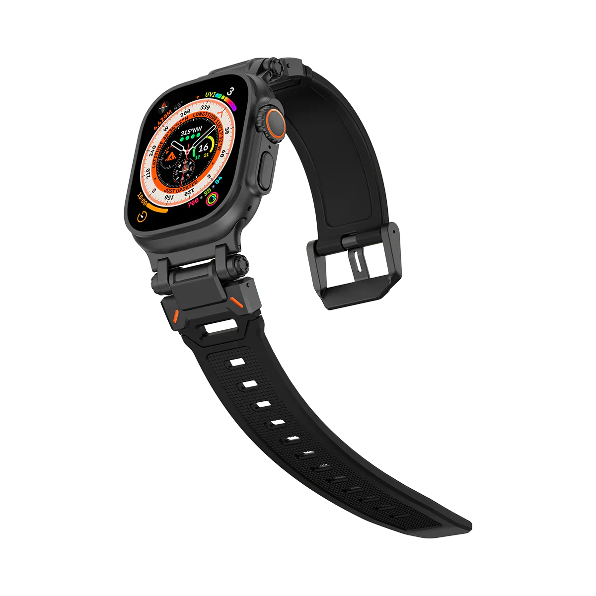 Meron Titanium-Head Silicone Band for Apple Watch | Lersk