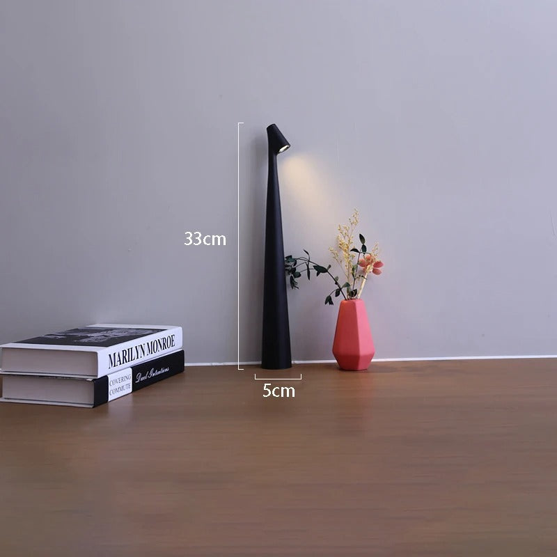 Nordic Minimalist Cordless Table Lamp Rechargeable Soft Warm LED For Small Spaces | Lersk