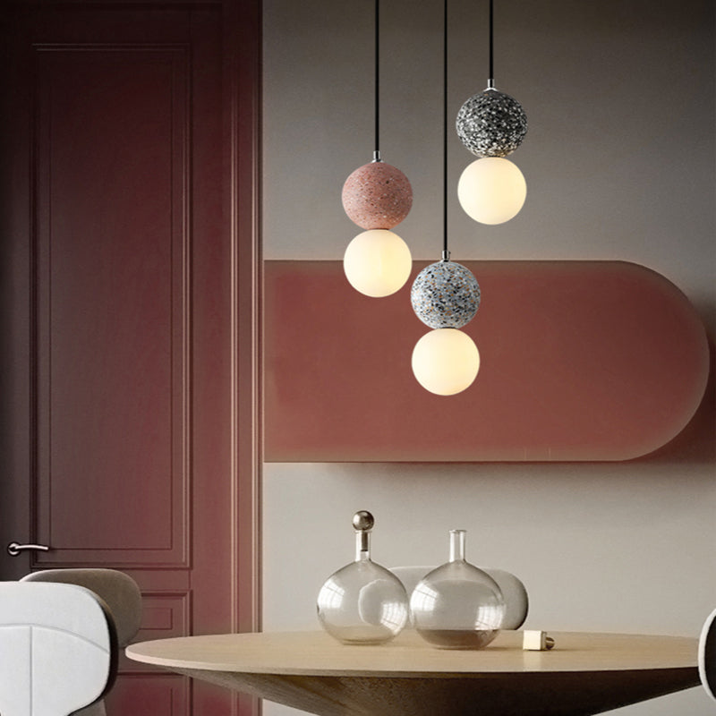 Valentina LED Pendant Lights Glass Globe For Dining Table | Lersk
