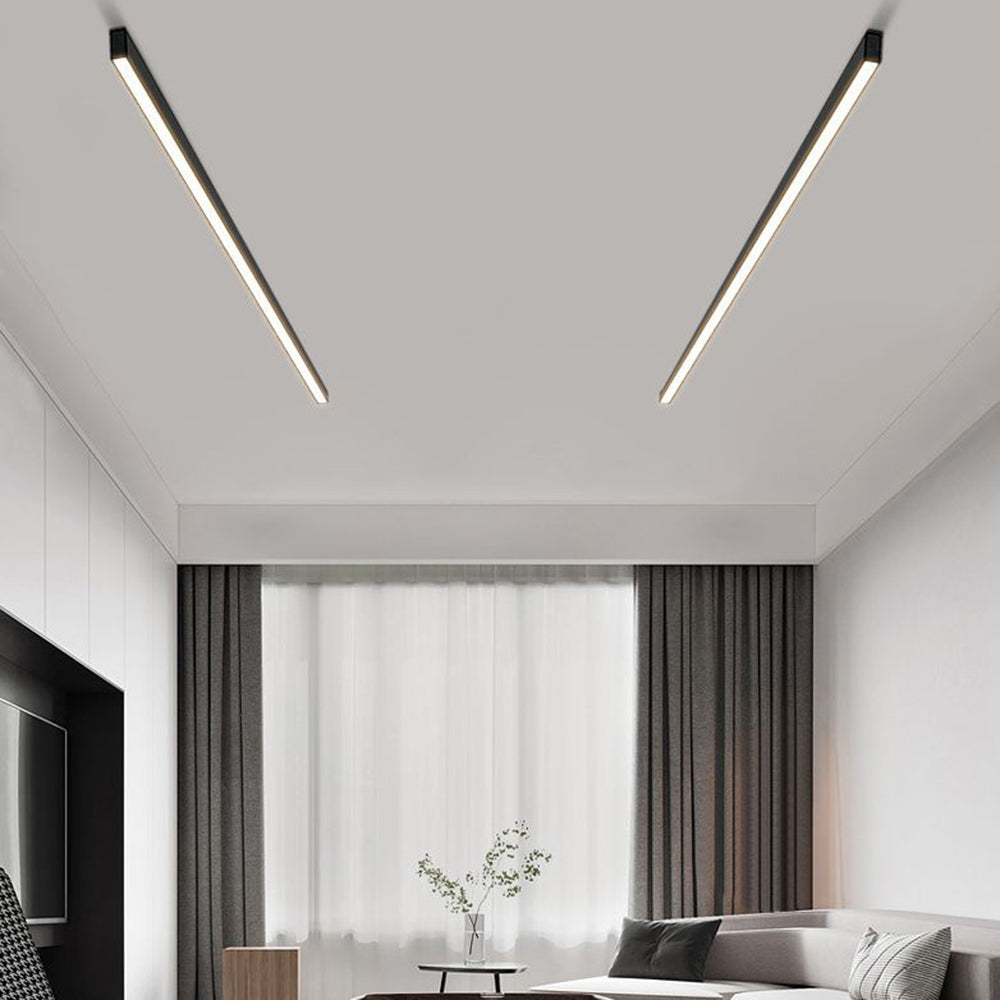 Noirline Black Linear Ceiling and Wall Light Modern | Lersk