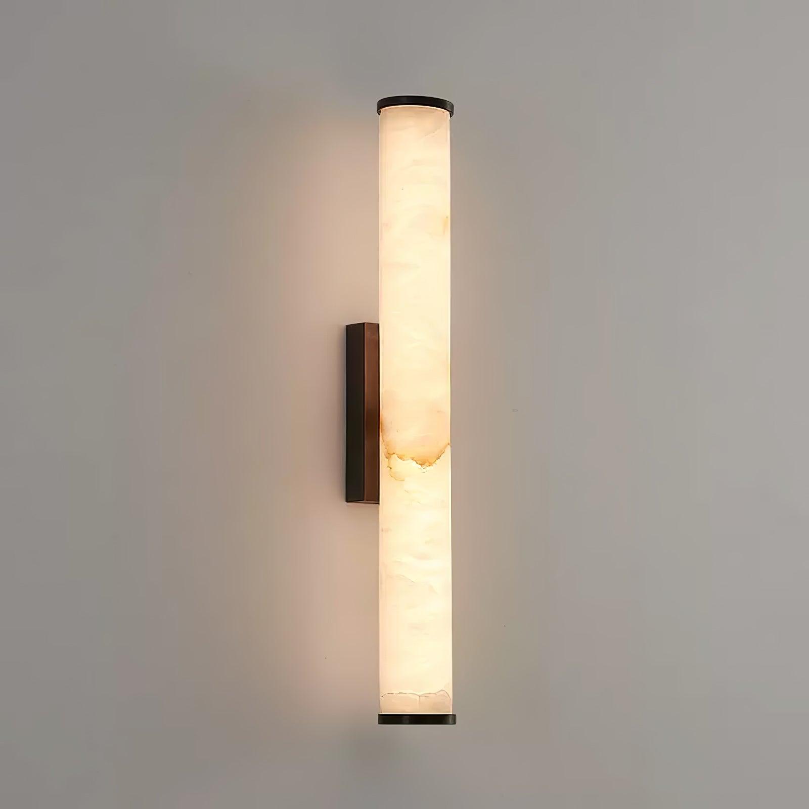 LED-Wandleuchte mit Alabaster-Röhrendesign, 1 Licht | Lersk