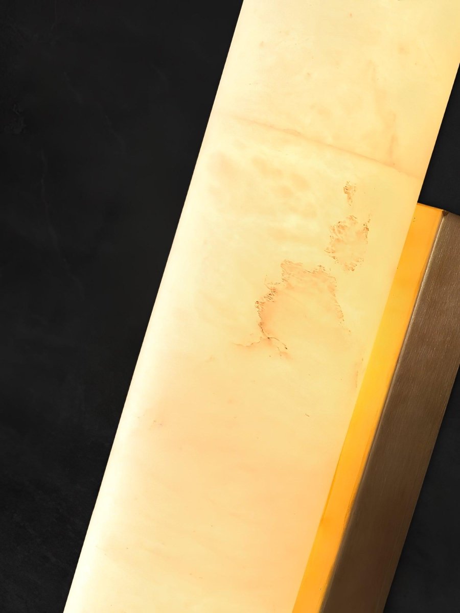 LED-Wandleuchte mit Alabaster-Röhrendesign, 1 Licht | Lersk