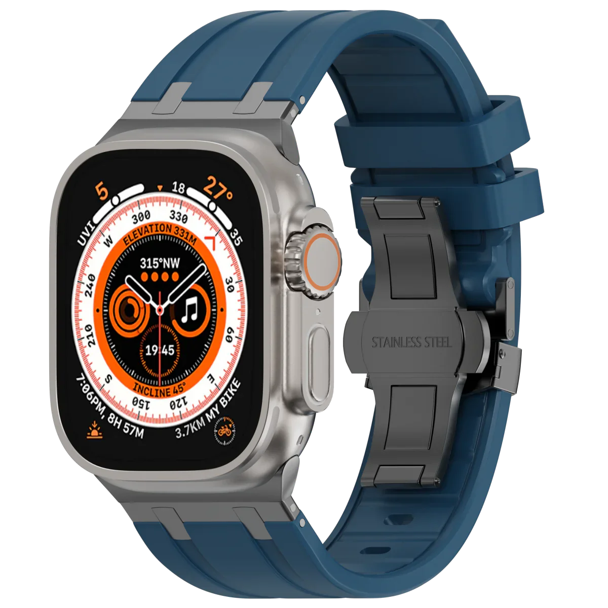 Vellora Silikonarmband mit Schmetterlingsverschluss für Apple Watch | Lersk