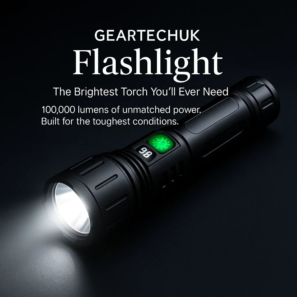 AstraForge Titan 100.000 lumen taktisk lommelygte med 5000mAh batteri | Lersk