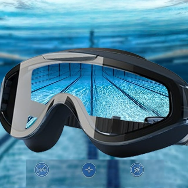 HD Erwachsene wasserdichte Anti-Beschlag-Schwimmbrille für den Poolgebrauch und täglichen Komfort im Wasser | Lersk