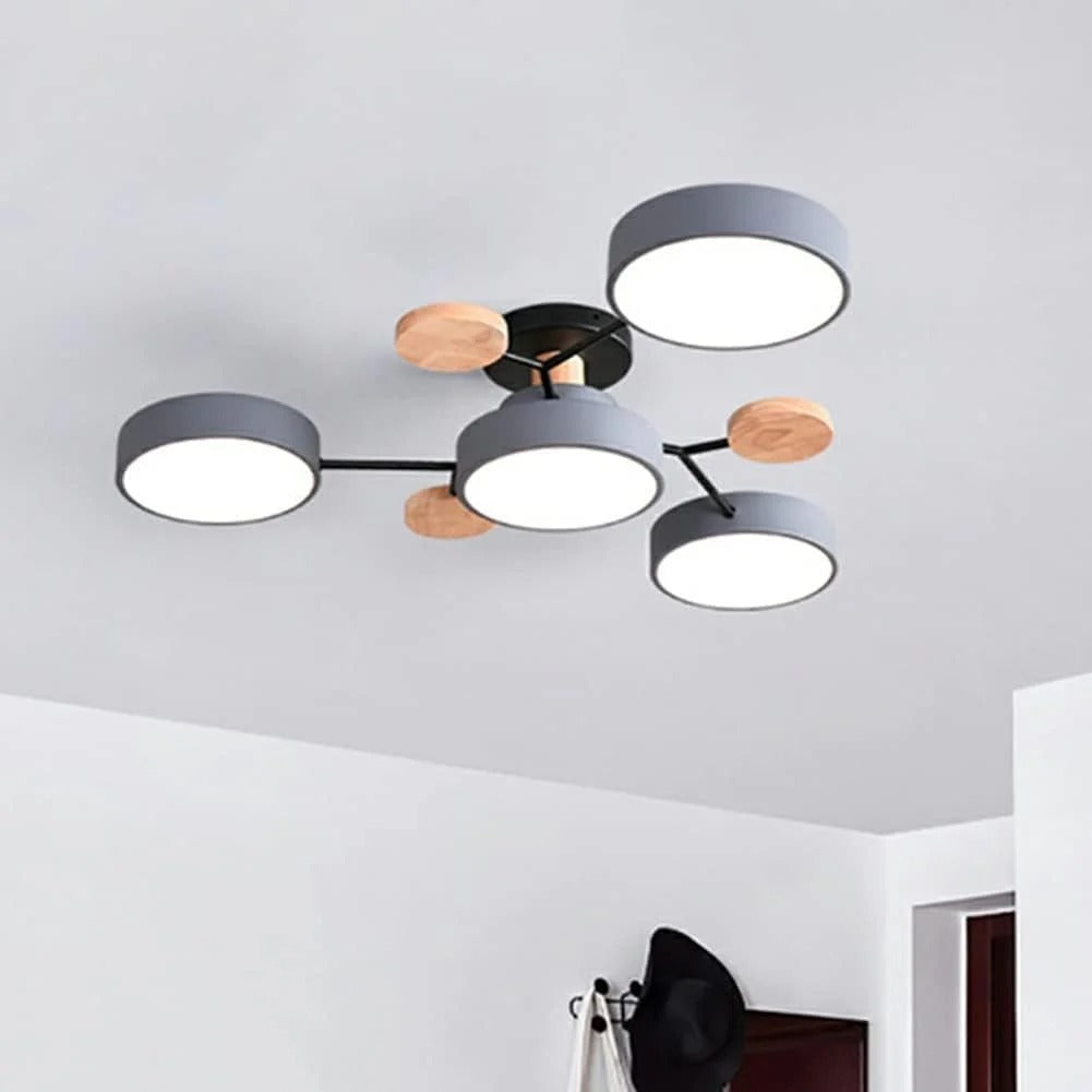 Żyrandol Marenco Round Iron LED do salonu i jadalni | Lersk