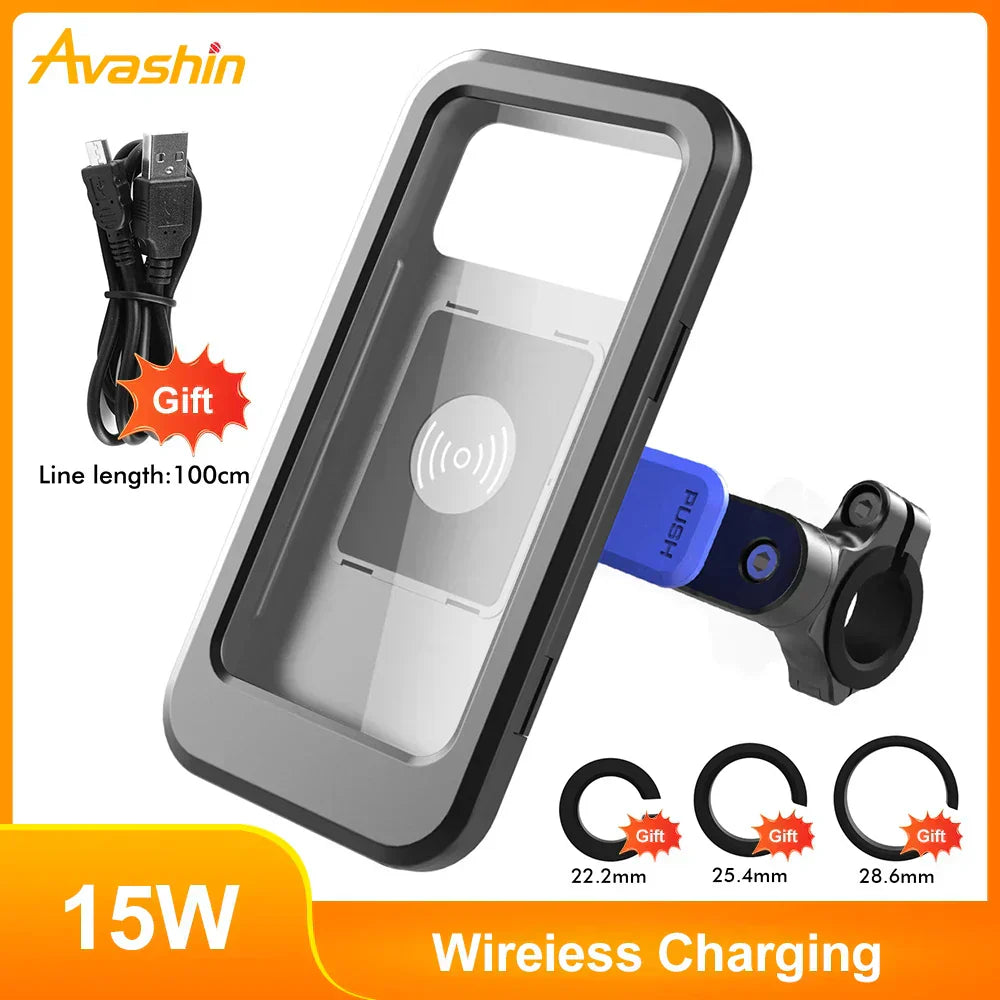 15W Power Bank Waterproof Bike Handlebar Phone Mount | Lersk