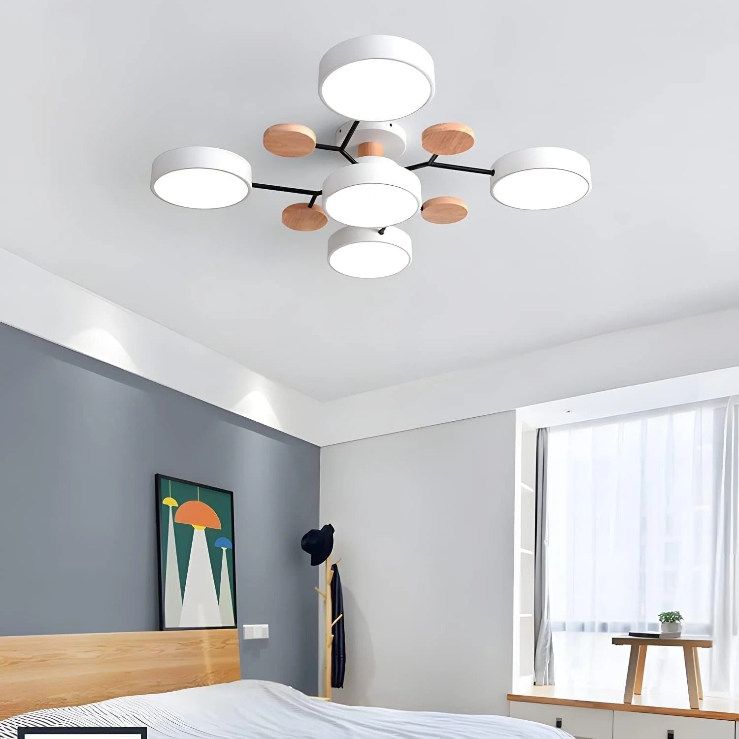 Żyrandol Marenco Round Iron LED do salonu i jadalni | Lersk
