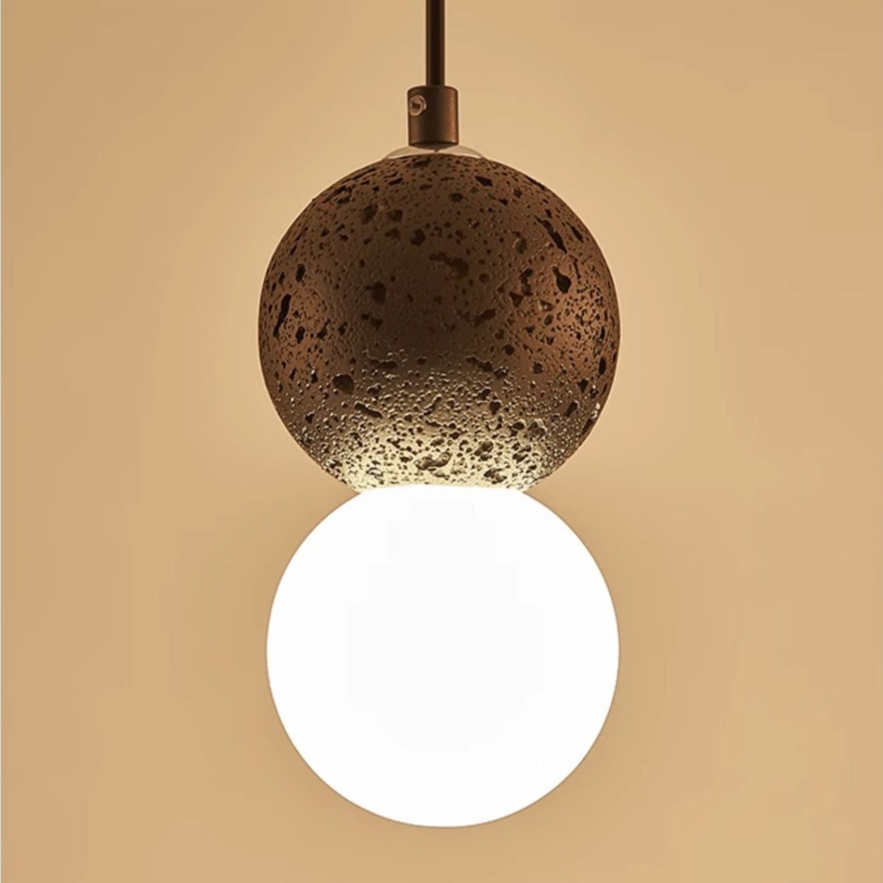 AureliaHalo Glass LED Pendant Light with Modern Glow | Lersk