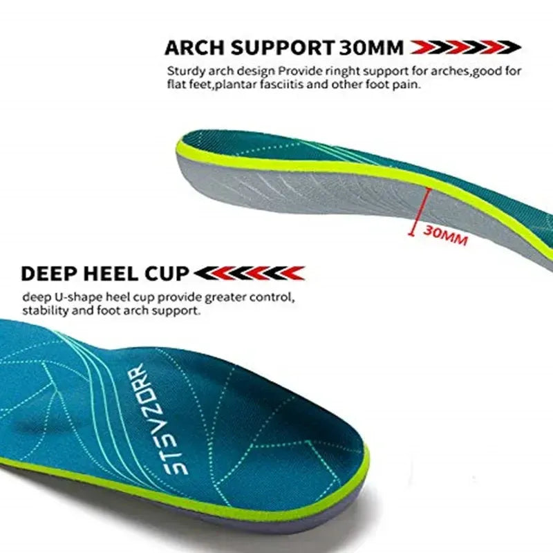 Runiva Plantar Fasciitis Ortho Arch Support Running Insoles | Lersk
