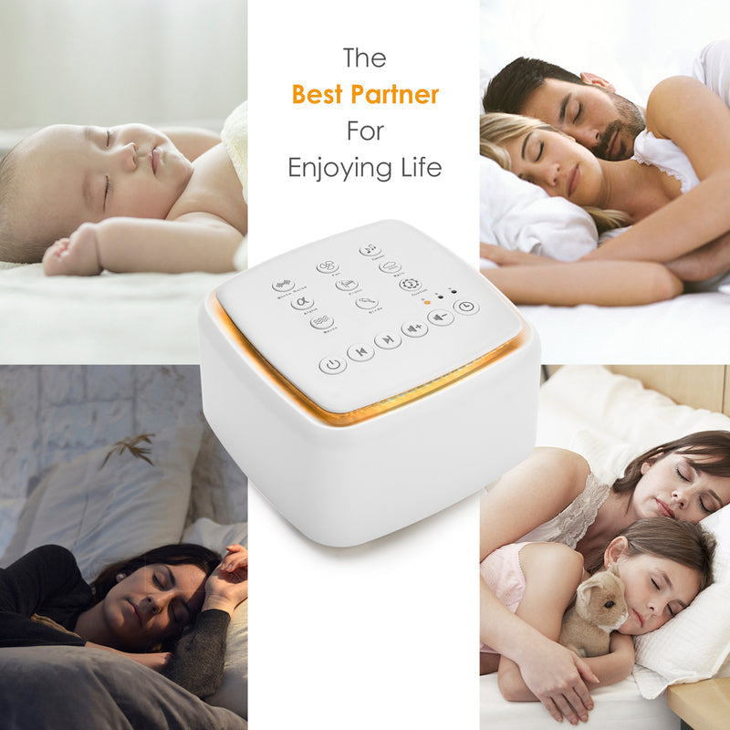 Macchina per il sonno portatile CalmWave con rumore bianco e verde | Lersk