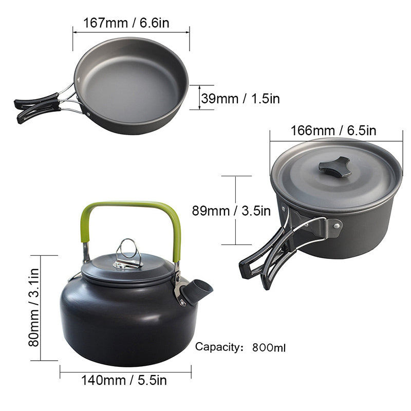 TrailMate Stainless Steel Camping Cookware Pots And Pans | Lersk