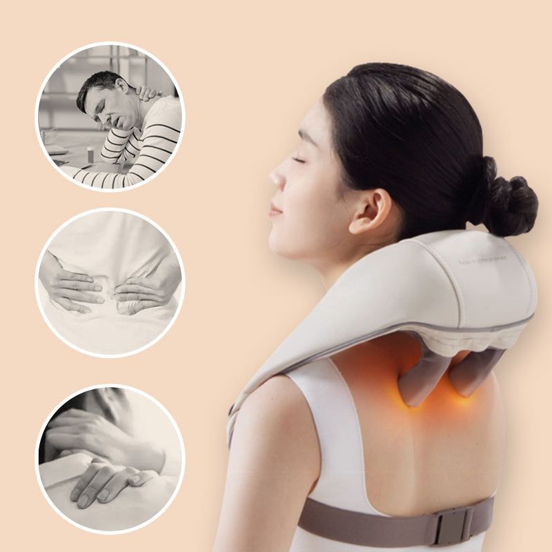 Masażer Shiatsu do szyi i ramion z funkcją podgrzewania SomaEase | Lersk