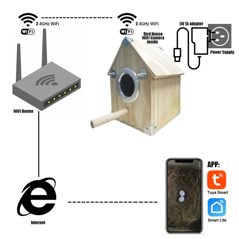 AvianVue Bird Nest Cam Feeder Box With 4MP Night Vision | Lersk